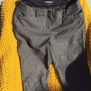 EXPRESS Dark Gray Columnist Dress Pants